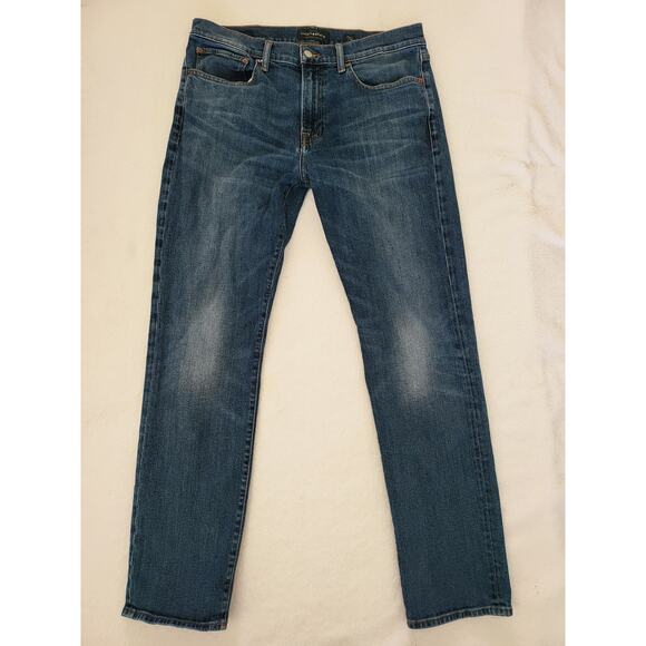 Lucky Brand Mens 121 Heritage Slim Straight Leg Dark Wash Jeans Sz 34x32 - Picture 1 of 9